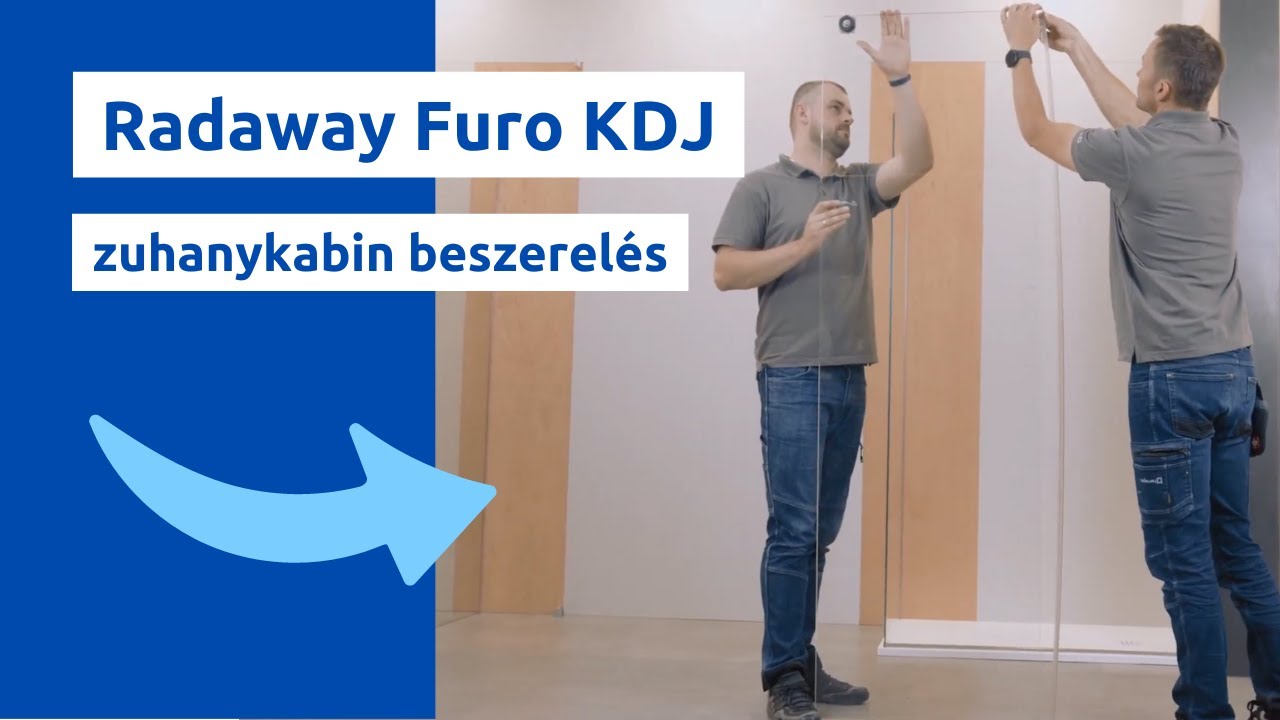 Radaway Furo KDJ szögletes zuhanykabin beszerelés