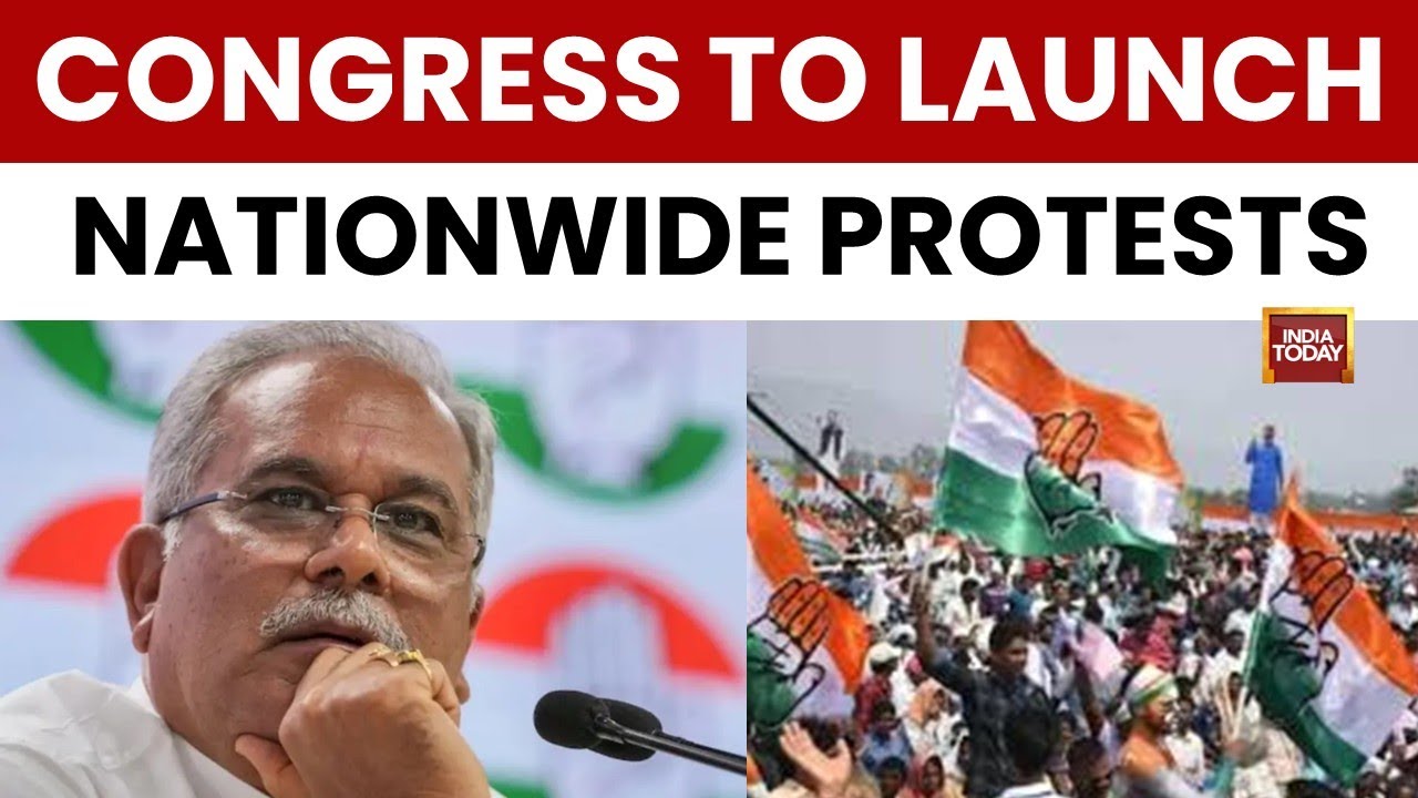 Bhupesh Baghel Slams Govt Over MNREGA, Congress Protests over New Scheme | India Today News