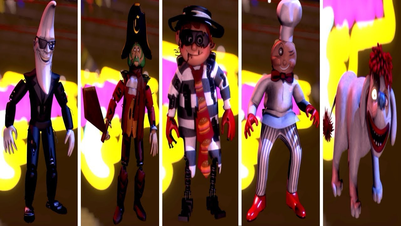 Mac Tonight and The Forgotten Ones: ALL Animatronics (EXTRAS)