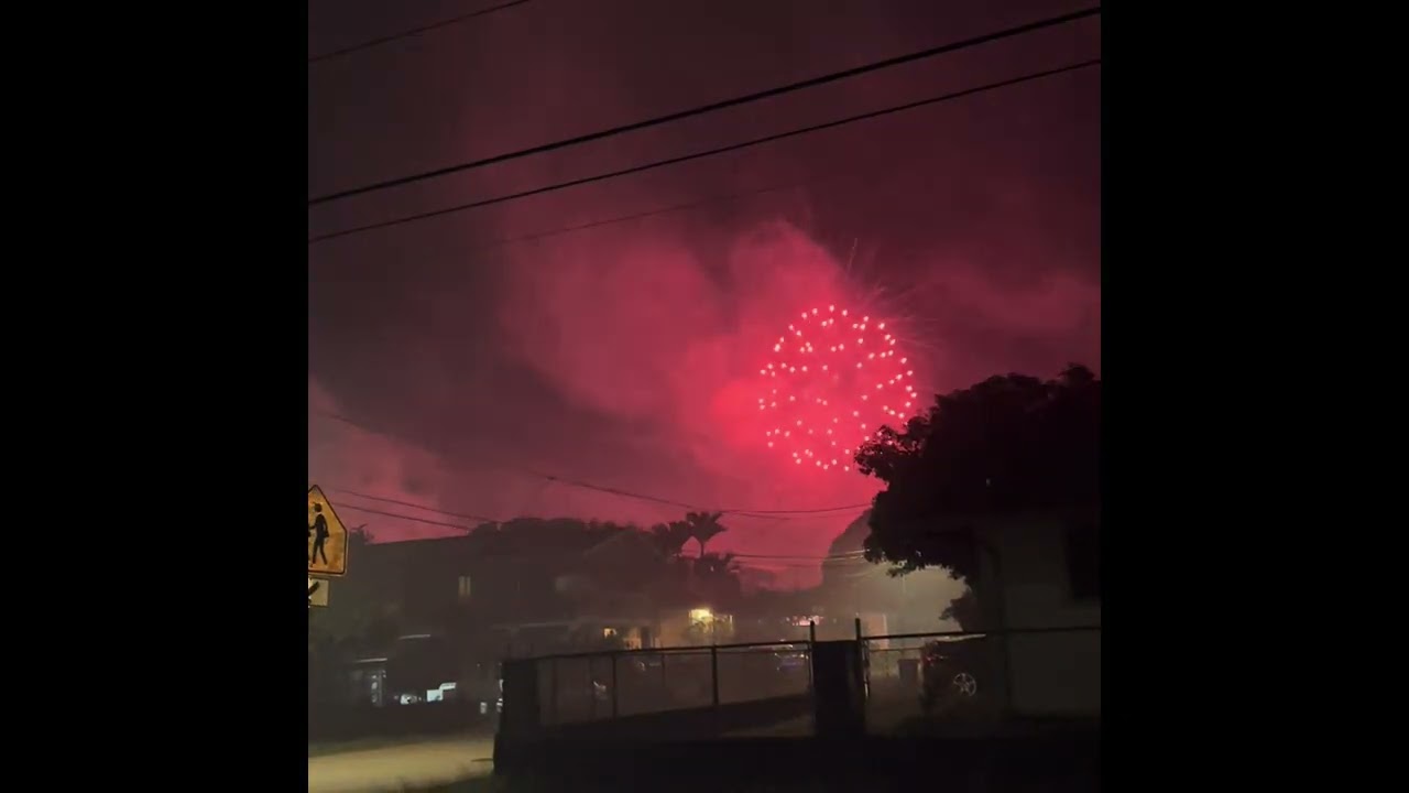 New Year's Eve at Julie's place in Wahiawa, Hawaii