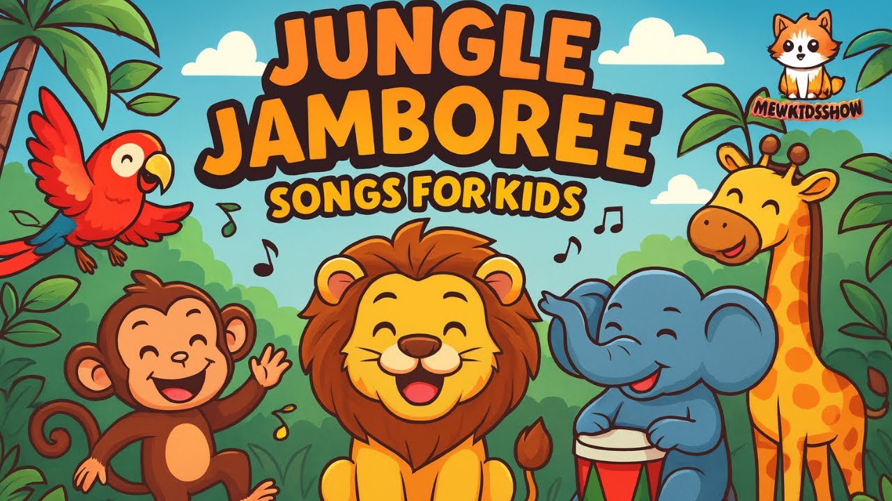 🐘 Jungle Jamboree | Fun Kids Song with Animals #kids #kidssongs 