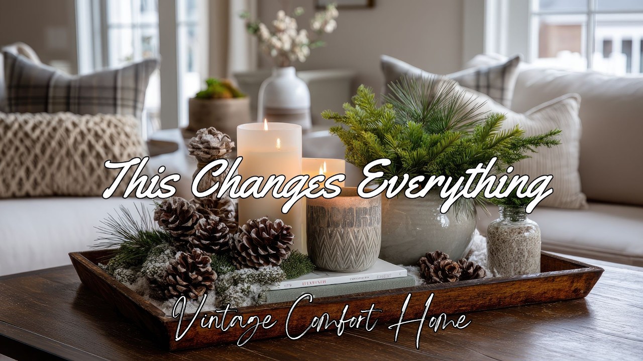 From Ordinary to Cozy, Farmhouse Winter Decor Transformations Using Vintage & Natural Elements
