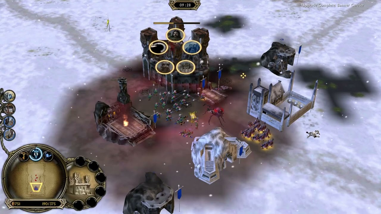 LOTR BFME II ROTWK  1v1 Brutal I Waste of Forodwaith l Dwarves v Goblin