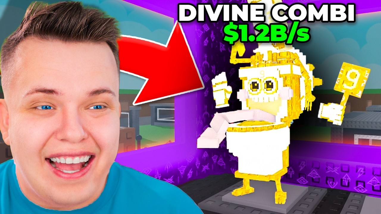 Pierwszy na ŚWIECIE DIVINE COMBI w Steal A Brainrot Roblox!