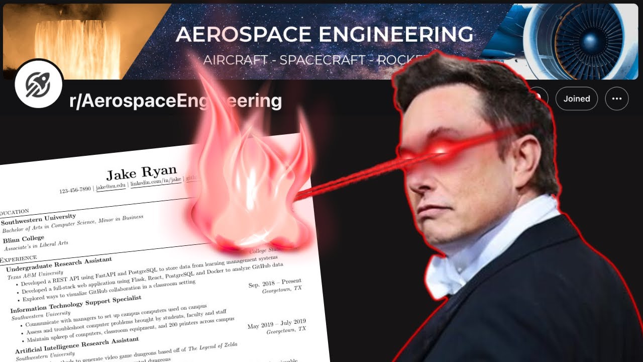 Roasting Aerospace Engineering Resumes