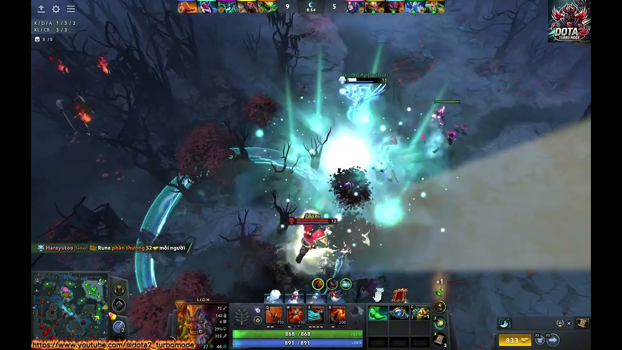 [Lion-35] Lion + Legion Commander [Hardlane] vs Viper + Disruptor #DOTA2Turbo #Lion