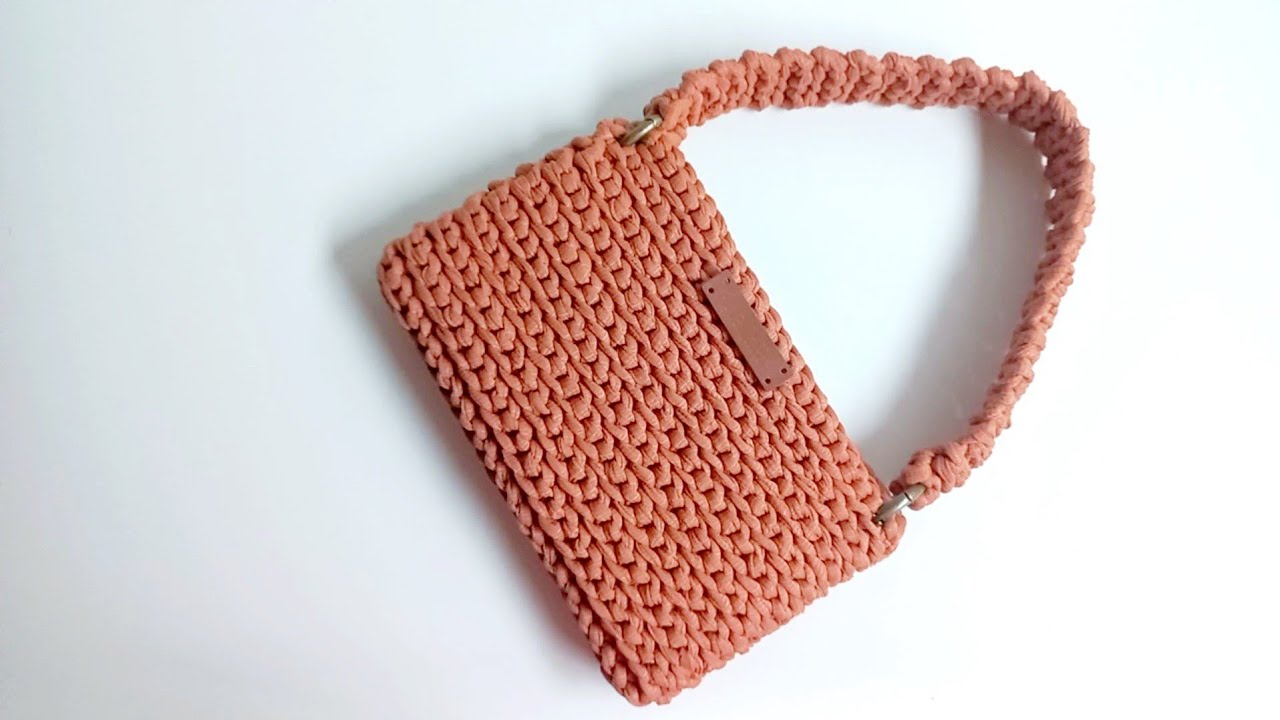 BAG DE OMBRO DE CROCHÊ COM FIO DE MALHA | PARA INICIANTE!