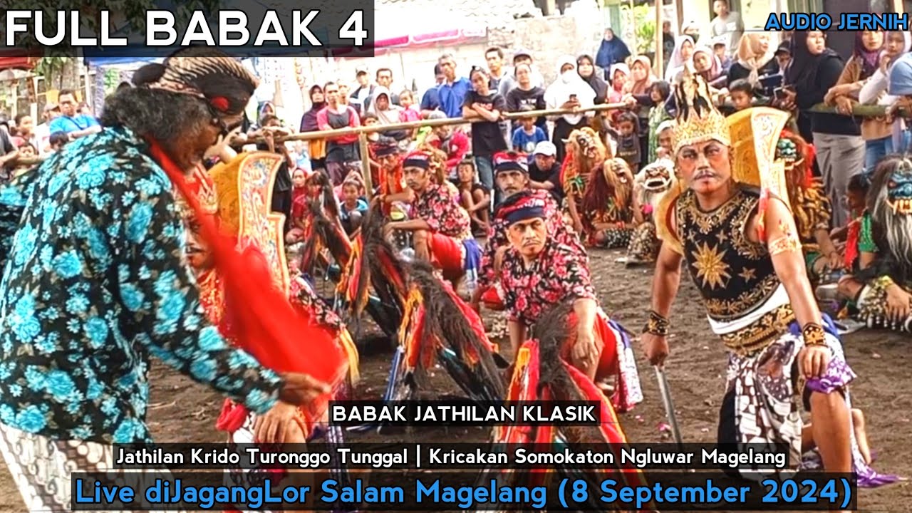 Kridho Turonggo Tunggal Full Babak 4 Jathilan Klasik Kricakan Somokaton Di JagangLor Salam Magelang