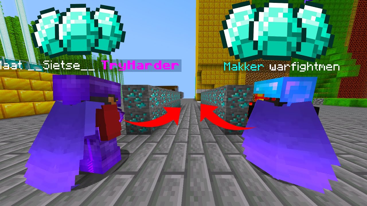 WIE KAN HET SNELSTE MIJNEN IN SKYBLOCK! (Minecraft)