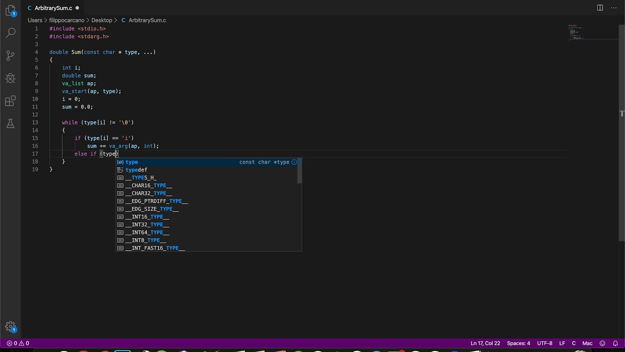 Arbitrary Sum Console C Program - Tutorial #1