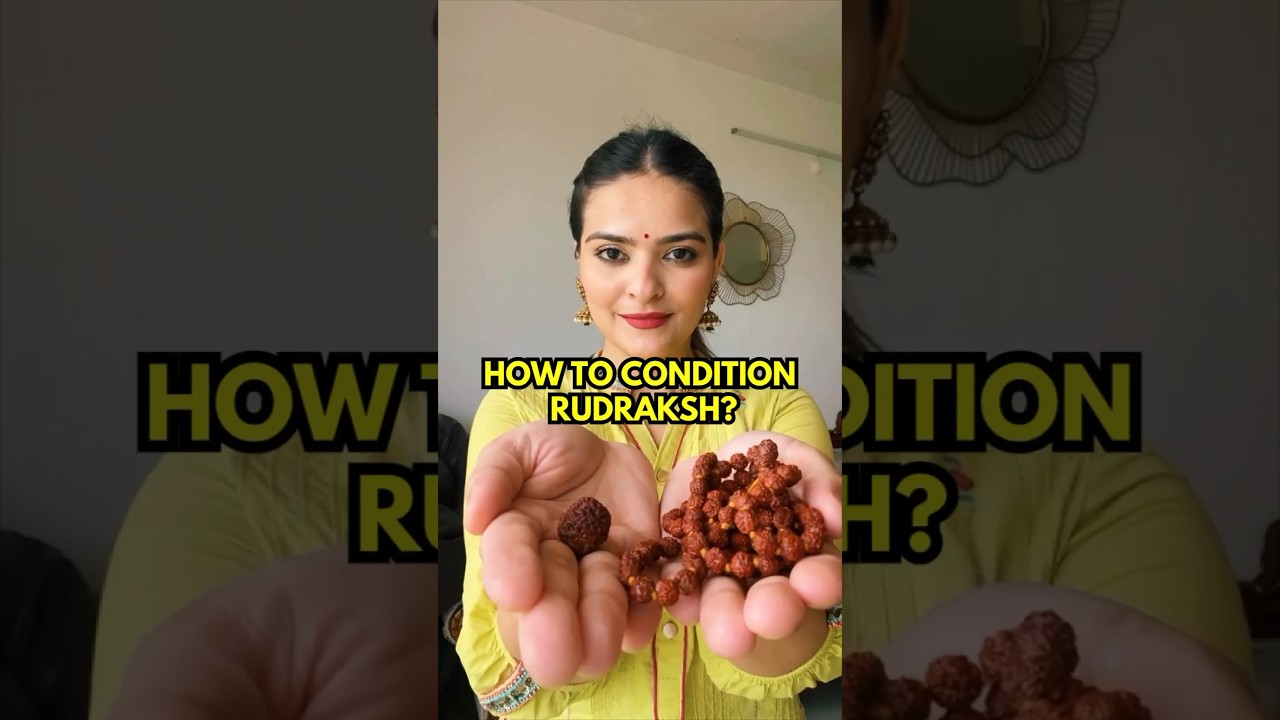 The process to condition or cleanse Rudraksh mala 🕉️