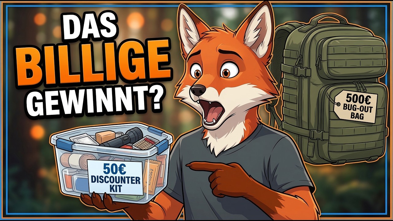 Das 50-€-Survival-Kit aus dem Discounter, das eine 500-€-Bug-Out-Bag schlägt