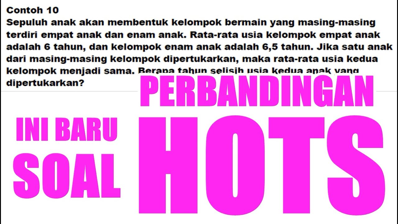 [HOTS TIU] KUMPULAN SOAL PERBANDINGAN KUANTITATIF LOLOS TES CPNS