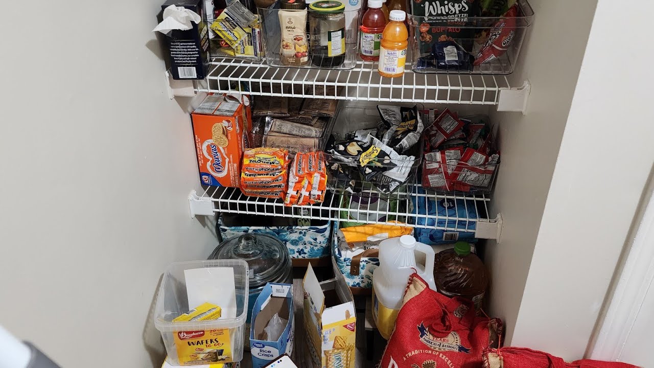 تنظيم وتنظيف مخزن البيت Pantry cleaning and organizing