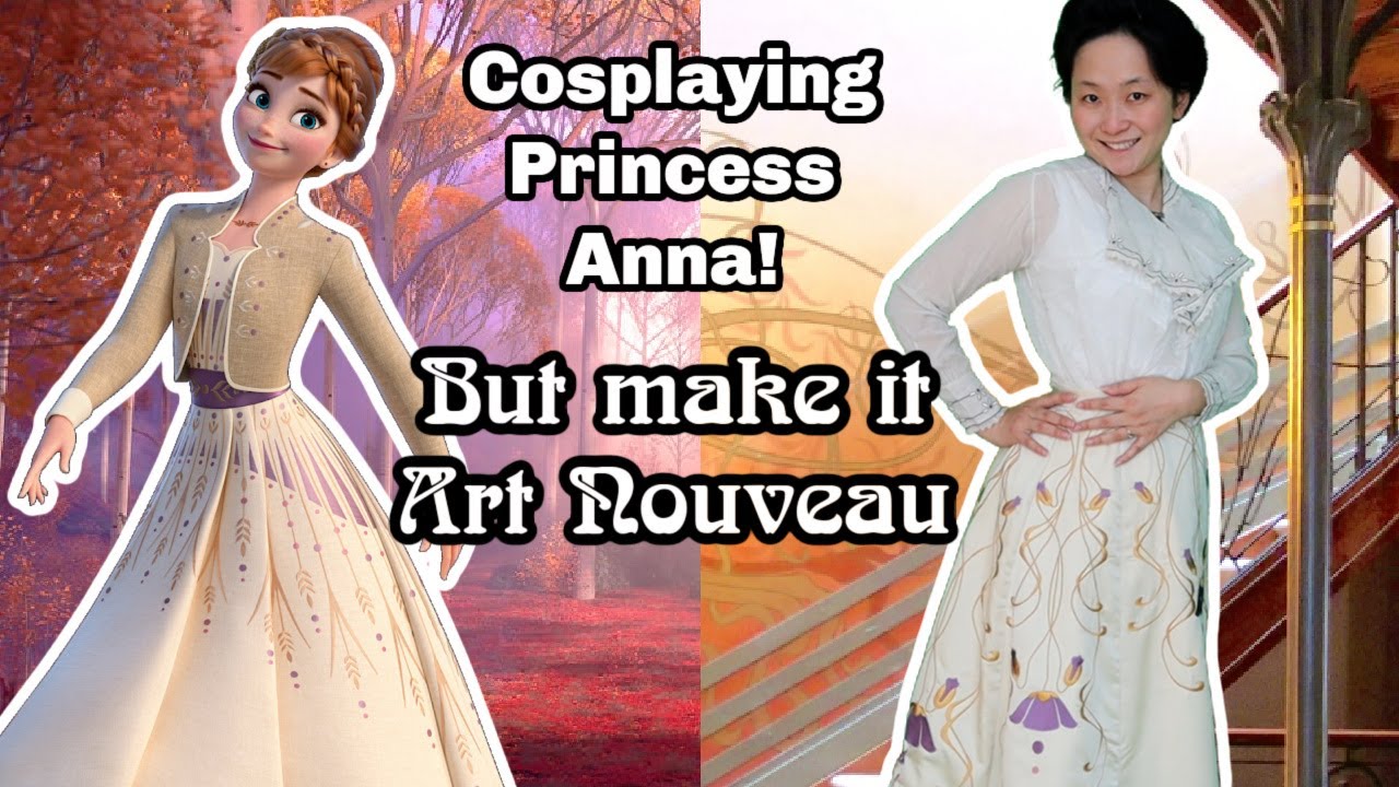 Sewing a Historical Frozen 2 Cosplay - Princess Anna's Harvest Dress Skirt but make it 1890s