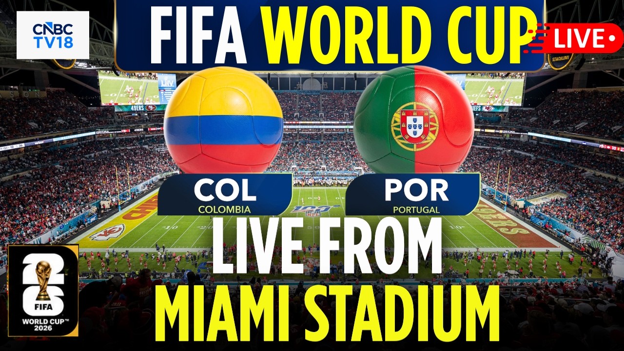 🔴FIFA World Cup 2026 LIVE: Portugal vs Colombia LIVE From Hard Rock Stadium Miami | Ronaldo | N18G