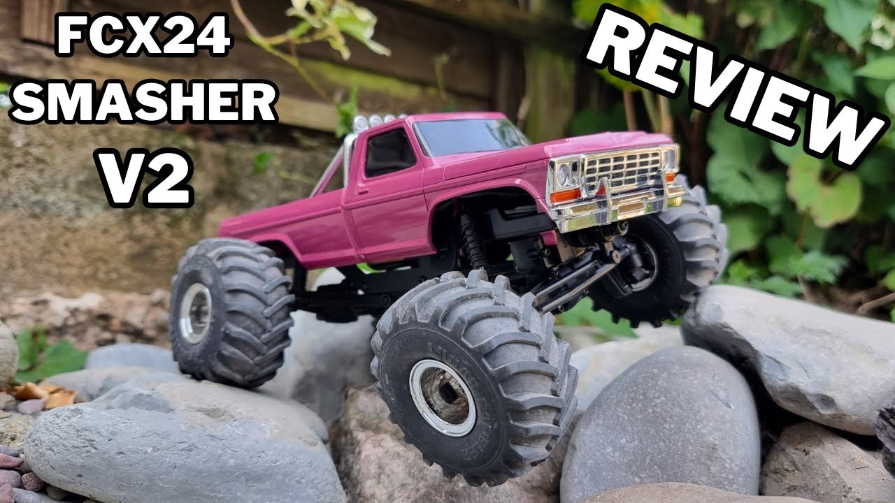 mini MONSTER Truck! - FMS FCX24 Smasher V2 High Roller Review