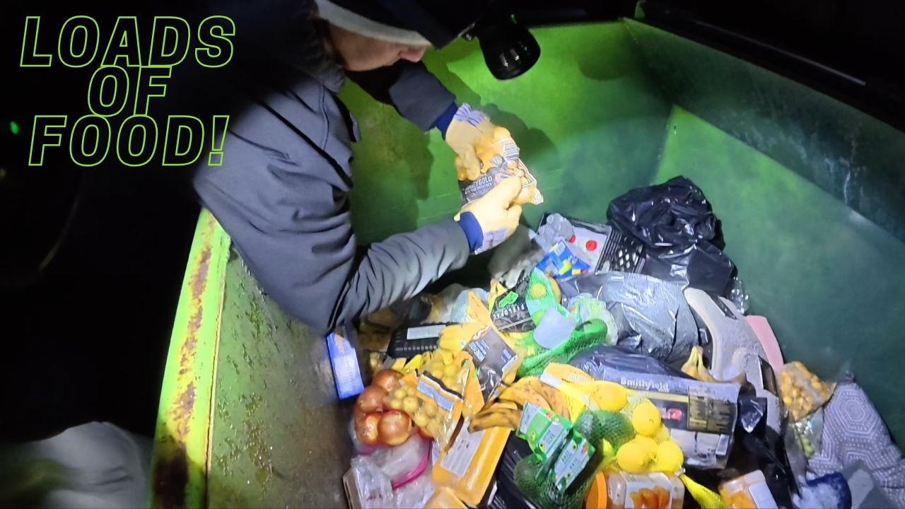 Dumpster diving Retail Rescue Midnight mission finding thousands of discarded candies and snacks