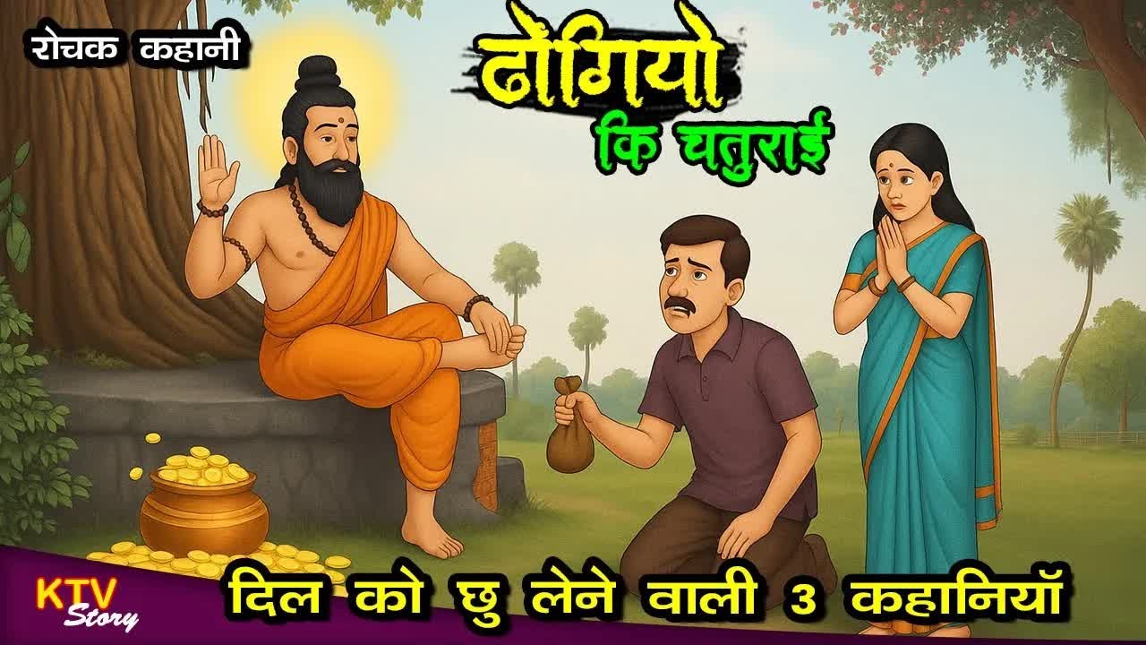 KTV618 ढोंगियों की चतुराई की कहानी, DHONGIYO KI CHATURAI KI KAHANI, MAN CHU LENE WALI KAHANI.