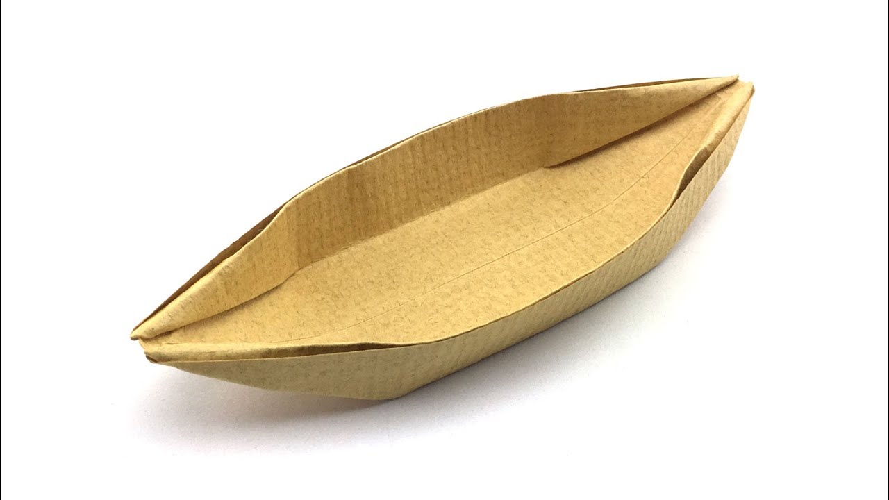 New Sampan Origami Boat Tutorial (Hyo Ahn)