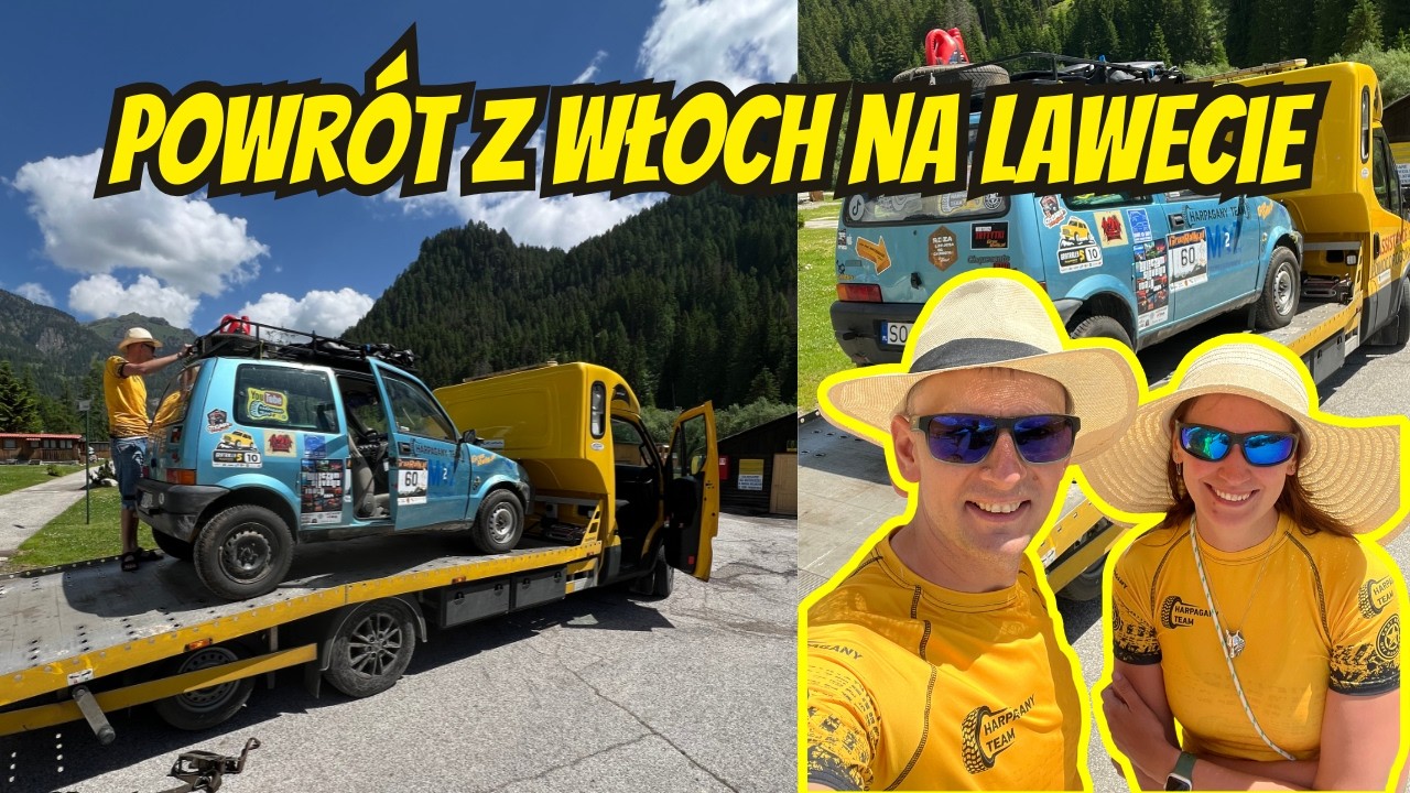 CINQUECENTO z Włoch do Polski... na lawecie! Co poszło nie tak? 🚗💥