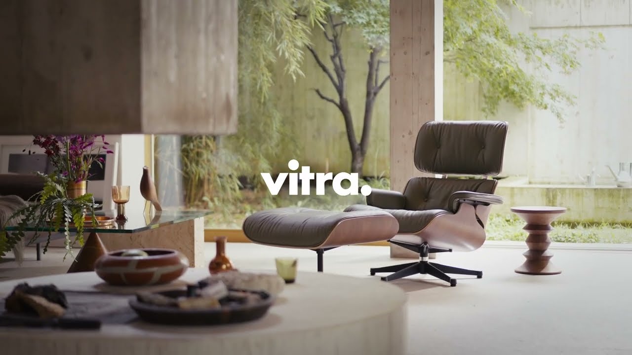 Introducing the Vitra Eames Lounge Chair & Ottoman in Dark Walnut
