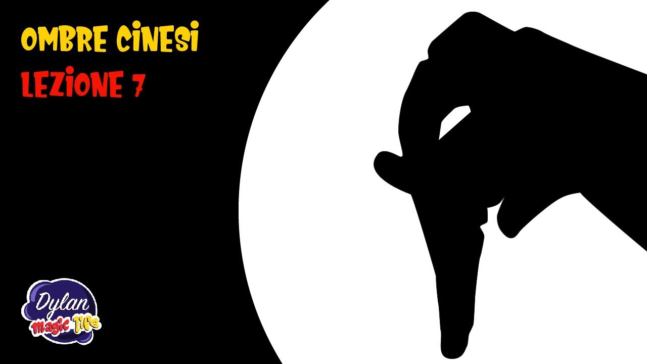 Tutorial ombre cinesi facili per bambini - L'elefante