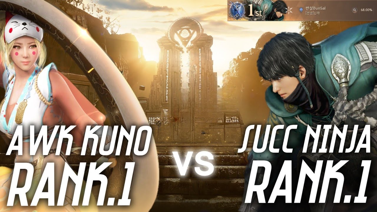 각성 쿠노이치 1위 vs 번살 전승닌자 - 자결연습｜ Practice with Awakening Kunoichi rank1