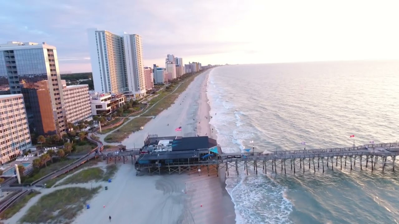 Morning Civil Twilight | Myrtle Beach, SC - 4K Drone Footage