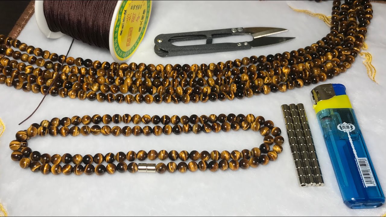 How to Make Simple Beaded Necklace in 10 Minutes | DIY Healing Jewelry Learning