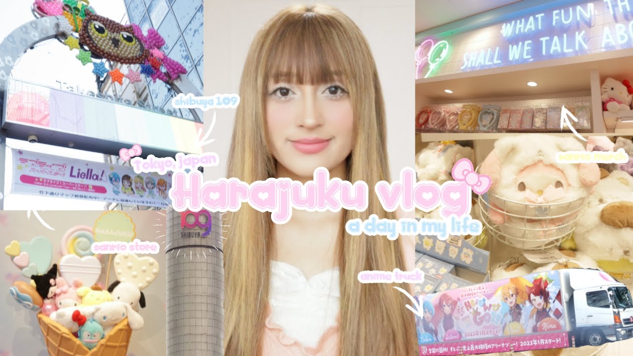 🌸Japan Vlog🗼🍡: Harajuku, Shibuya 109, Sanrio shop, Daiso