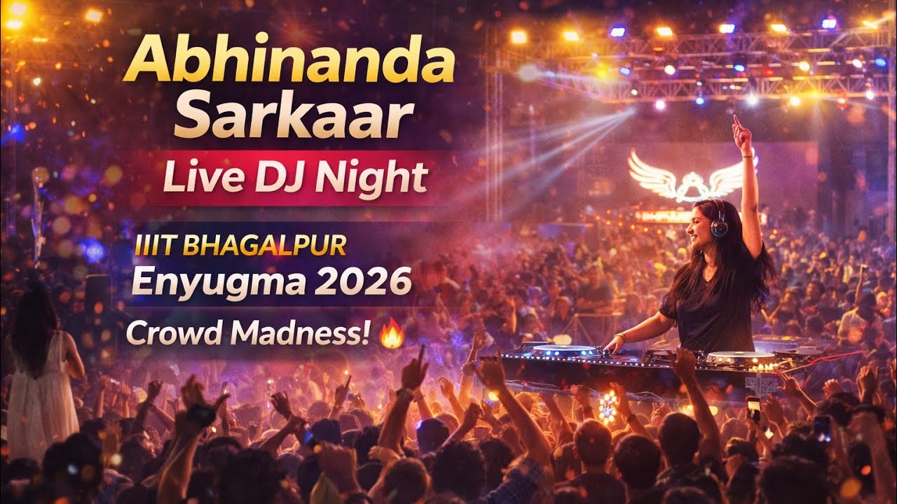 Crowd Went Crazy 😳🔥 | Abhinanda Sarkaar Live at IIIT Bhagalpur DJ Night