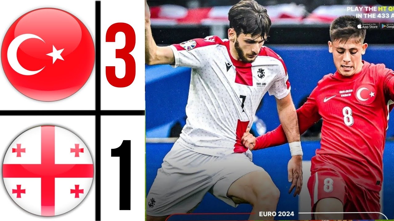 Turkey vs Georgia (3-1) EURO 2024 | Türkiye - Gürcistan EURO 2024 | Arda güler goal