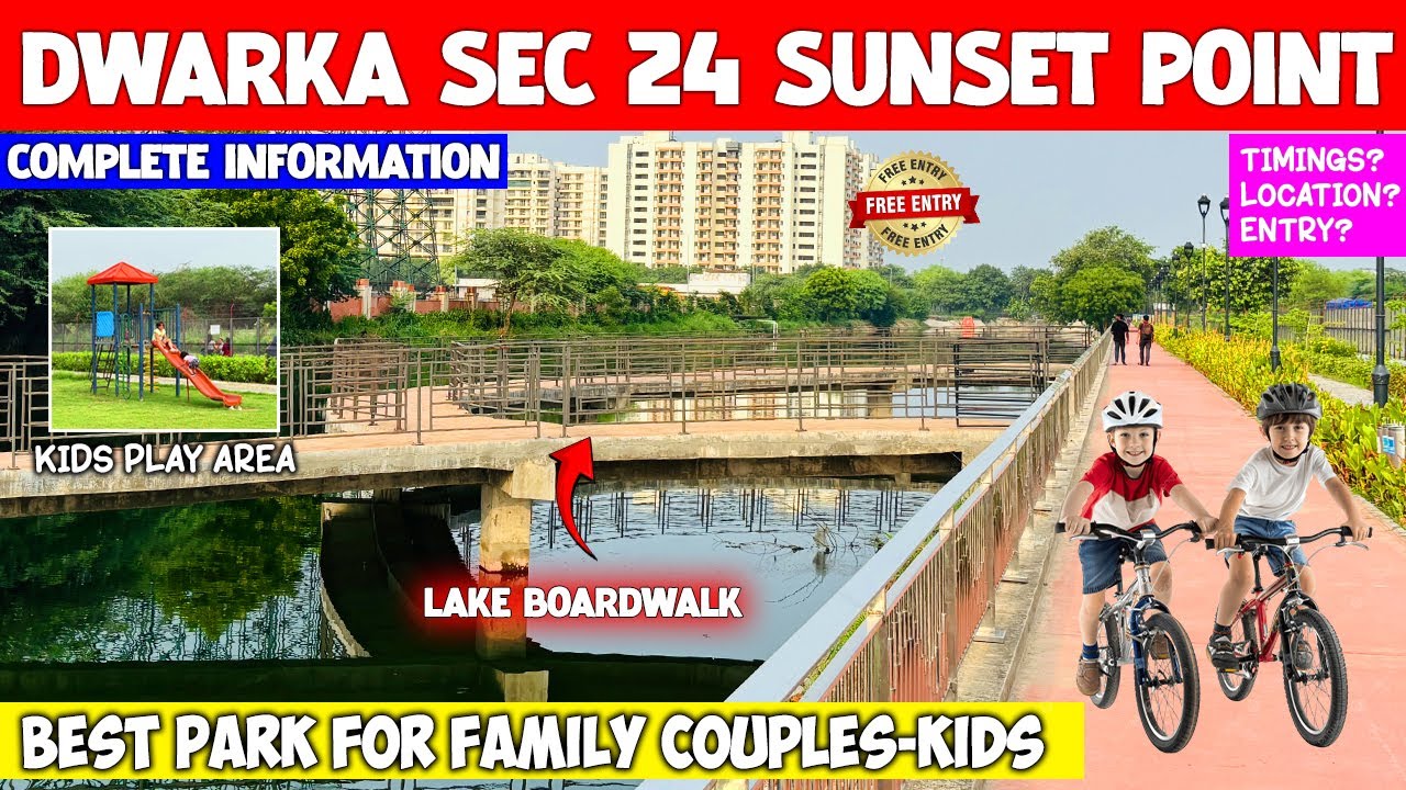 Dwarka Sunset Point | Dwarka Sec-24 Sunset Point | Lake View Point Dwarka | Best park in delhi