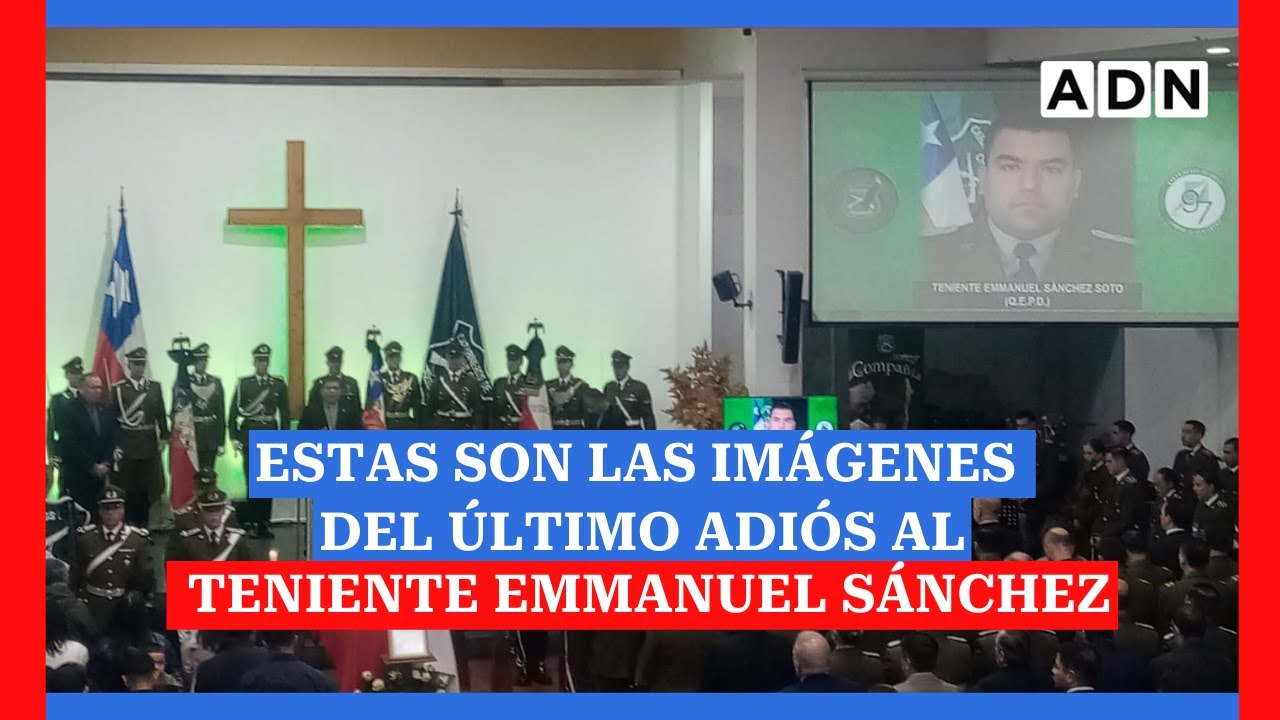 🔴 Teniente Emmanuel Sánchez: Estas son las imágenes de su último adiós