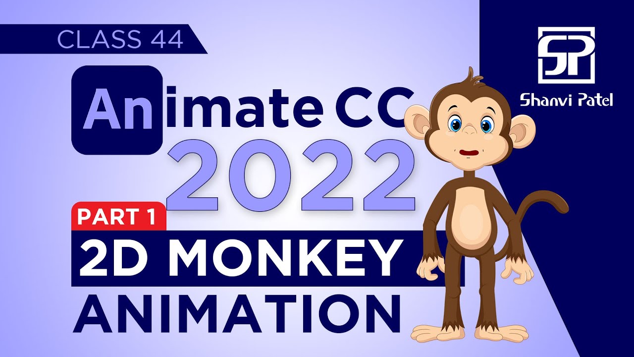Adobe Animate CC 2022: 2D Monkey Animation | Flash Tutorial | 2d Animation | Hindi | Part 1