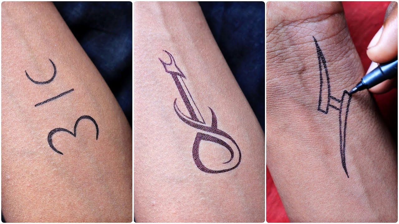 New tattoo designs || simple guitar tattoo || 31C convert in tattoo || simple tribal 👍