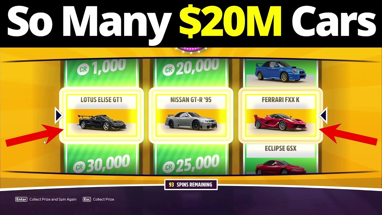 The LUCKIEST Super Wheelspin Opening You Will EVER See In Forza Horizon 5!