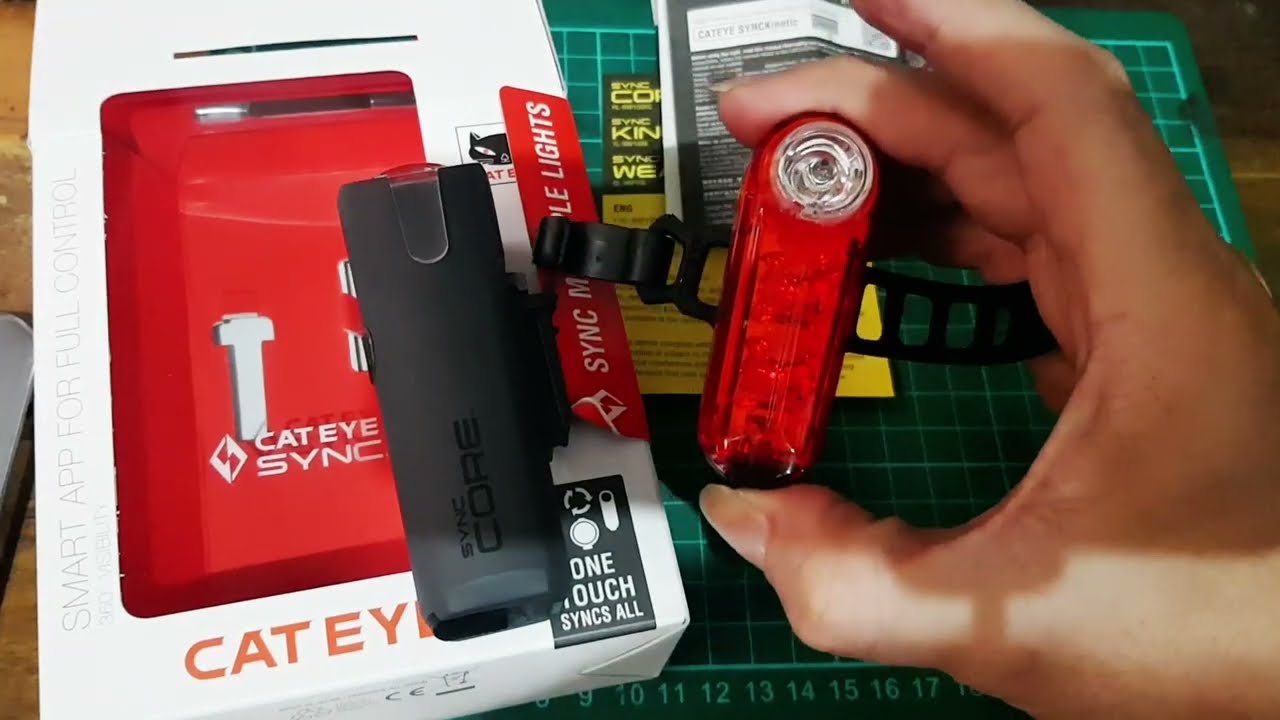 Cateye Sync Core and Sync Kinetic Combo Kit Bicycle Lights