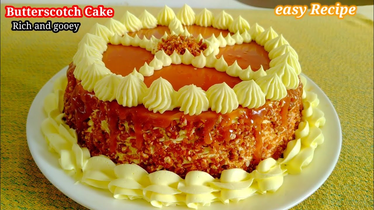 Butterscotch cake | Rich & gooey Butterscotch cake | soft butterscotch cake | easy cooking with das