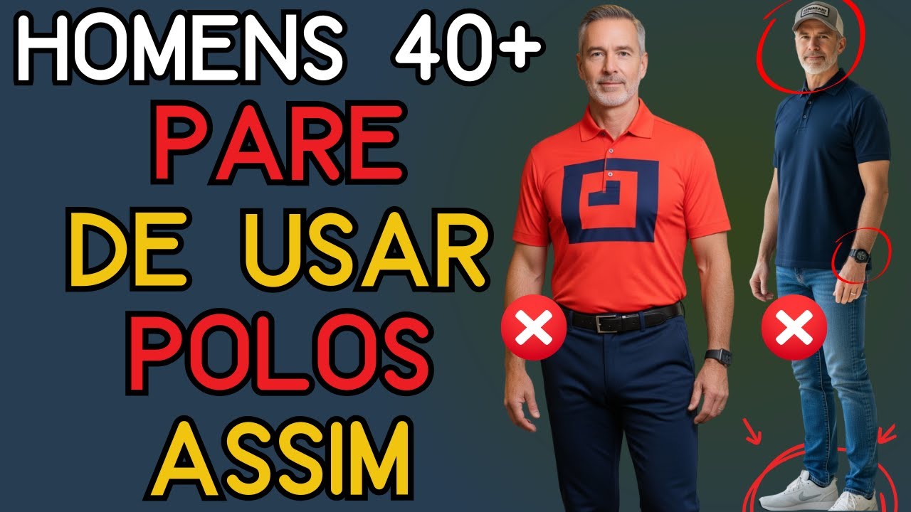 A maioria dos homens acima dos 40 erra na polo — não seja um deles | Moda Masculina 40+