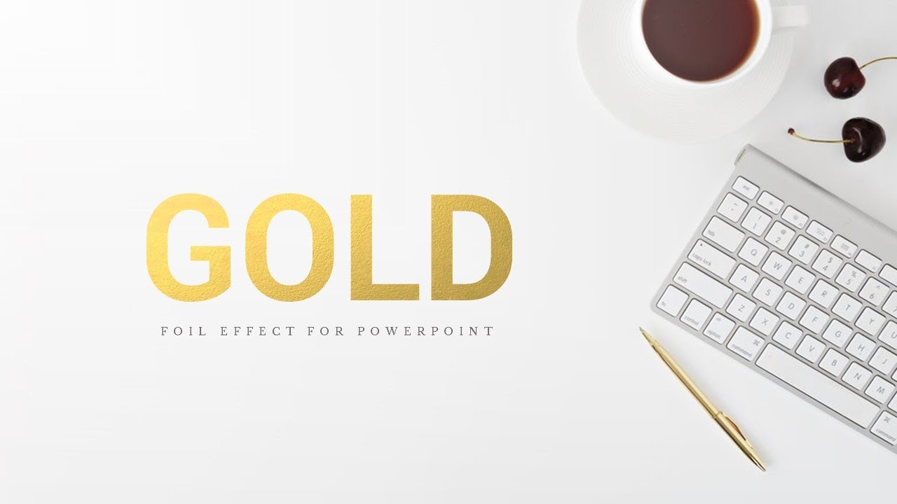 How to Make an Animated Gold Foil Text Effect in Powerpoint