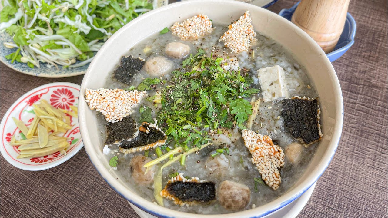 Ăn cháo không ngán với món CHÁO SẢ RONG BIỂN thơm lừng | Vegan food