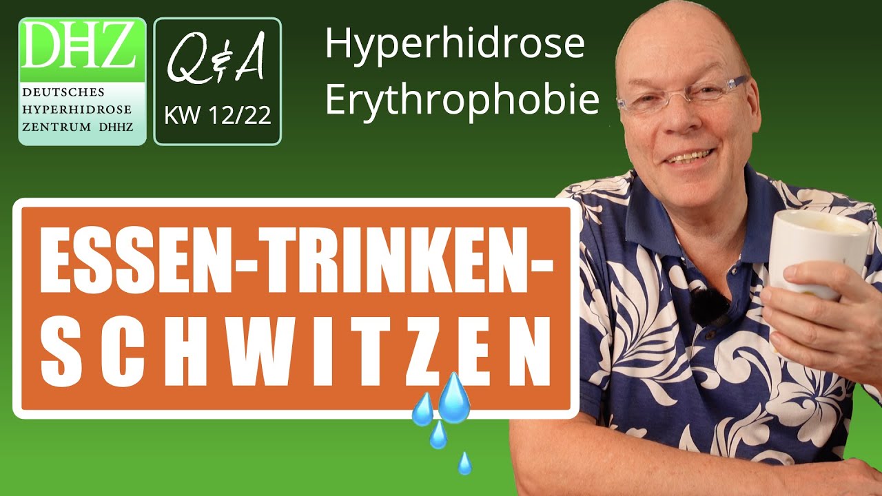 Wie Essen und Trinken Schwitzen auslösen.