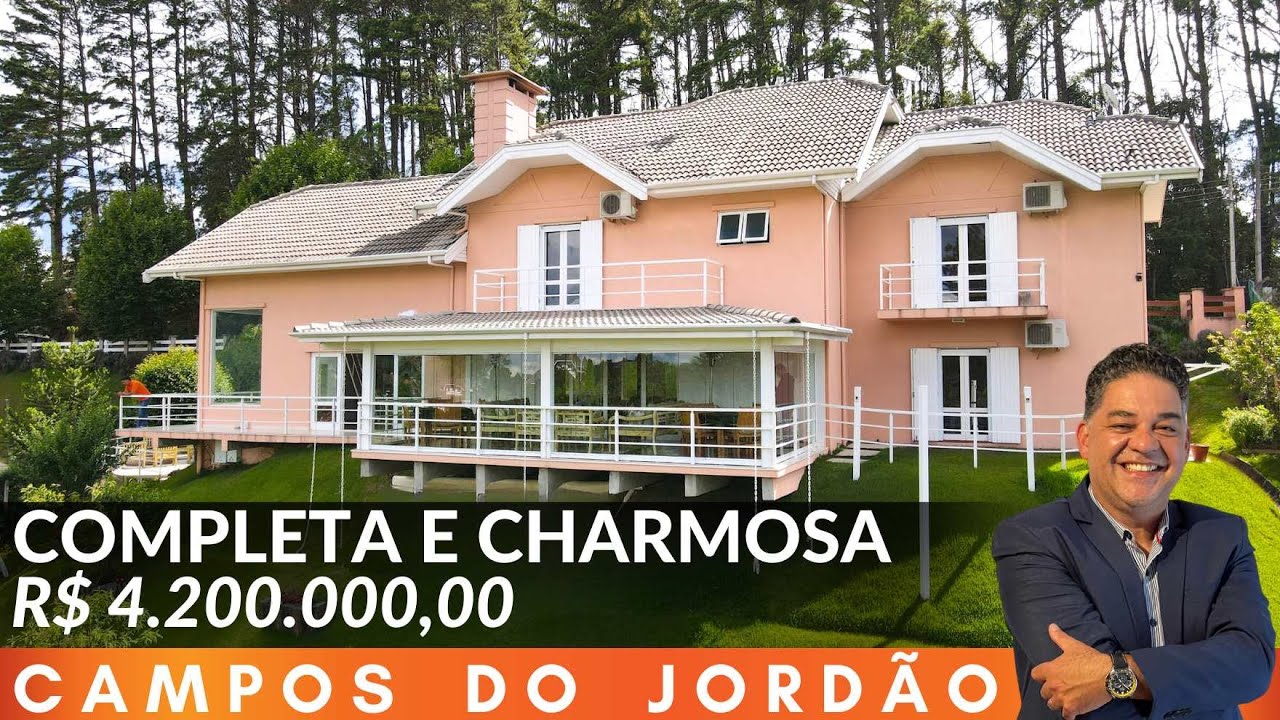 🍁 Casa MARAVILHOSA em CAMPOS DO JORDÃO / ALTO DO CAPIVARI  / VENDA / R$ 4.200.000,00