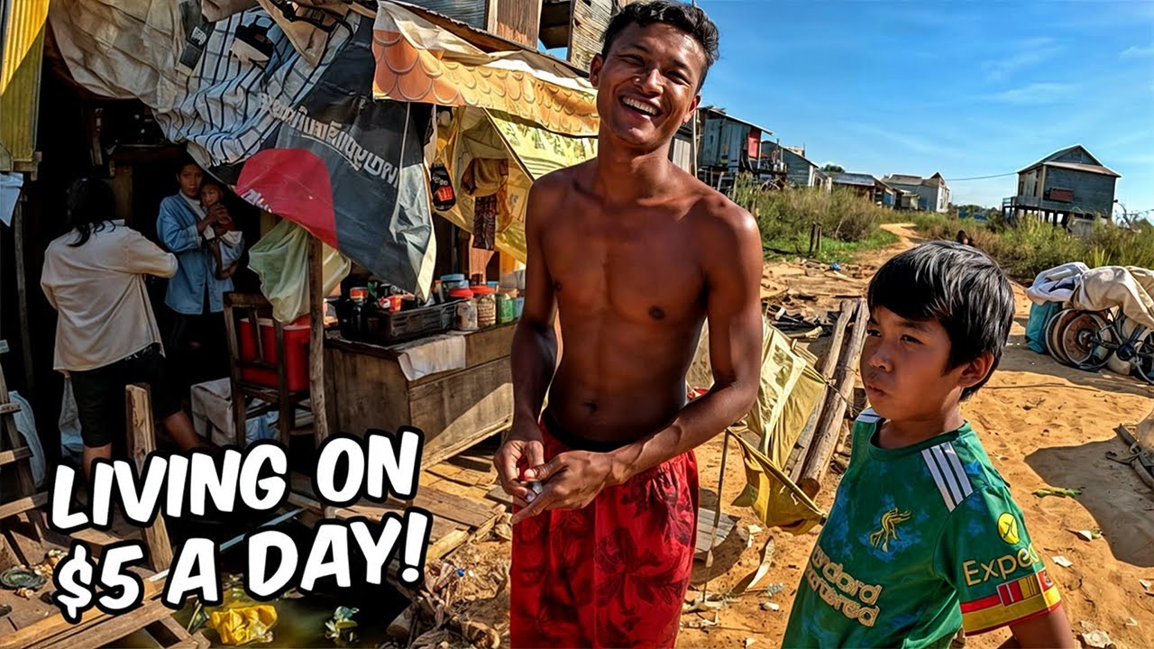Life Inside a Cambodian Village | Living on $5 a Day  🇰🇭
