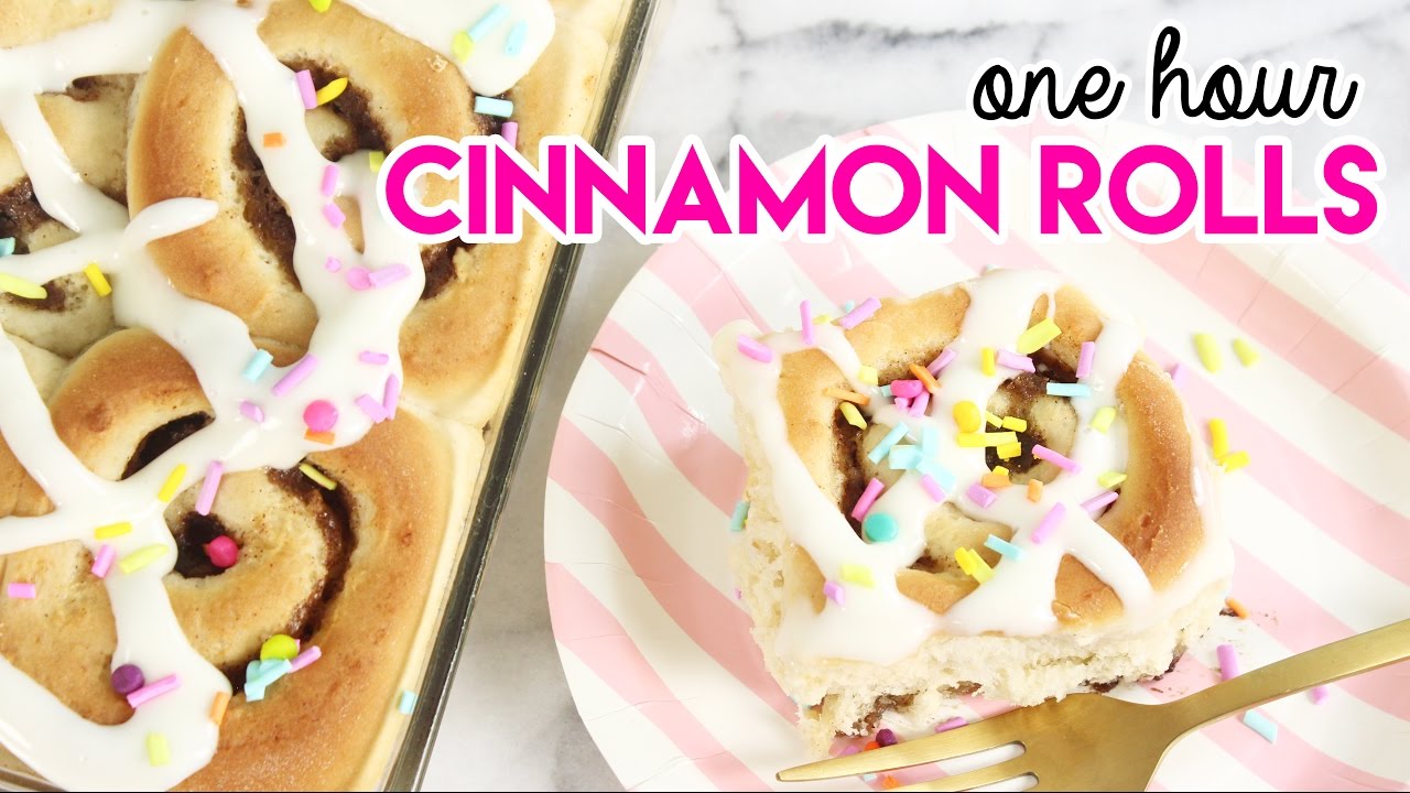 How to Make One Hour Cinnamon Rolls!