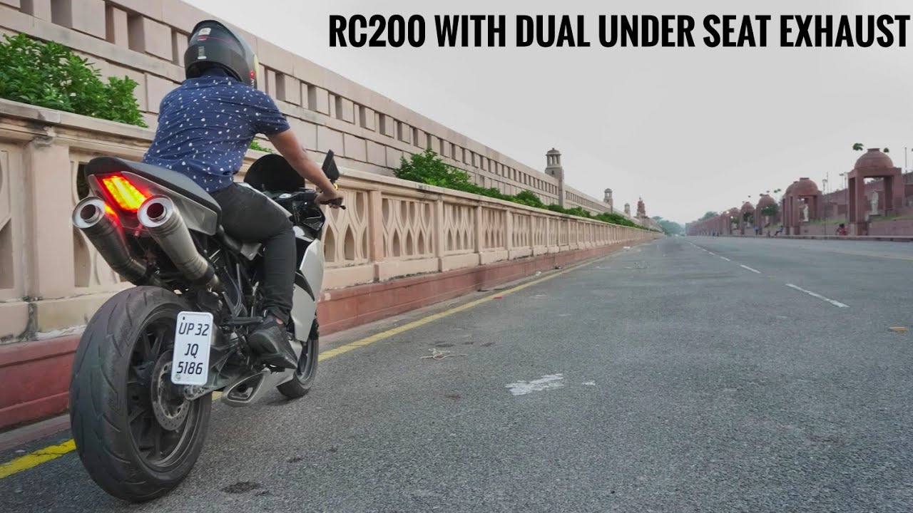 KTM RC200 Dual Under Seat Exhaust 🔥🔥