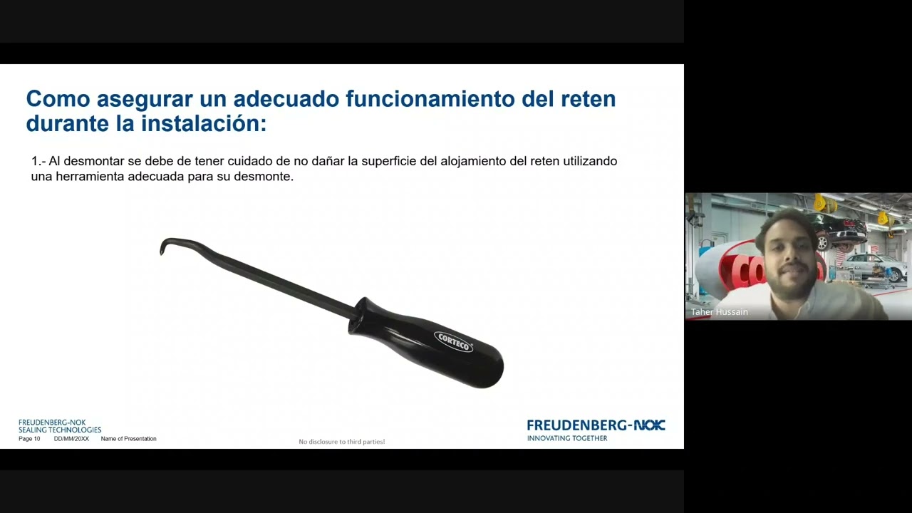 Taher Hussain nos explica la importancia de usar Retenes Corteco.