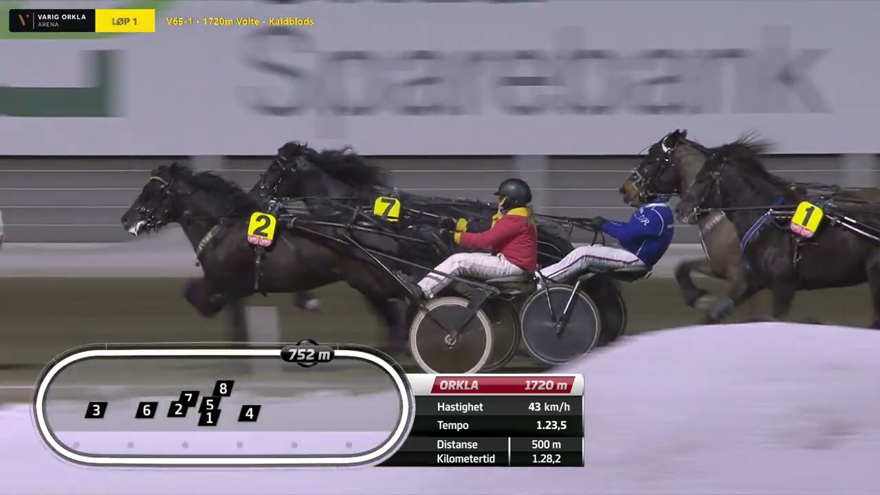Varig Orkla Arena - Søndag 1. februar 2026 - Løp 1